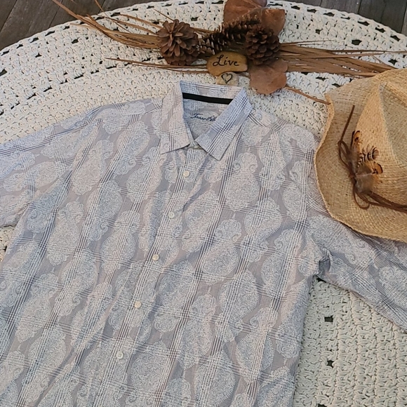 TASSO ELBA MULTI XL UNIQUE PATTERN DRESS SHIRT - Picture 13 of 16